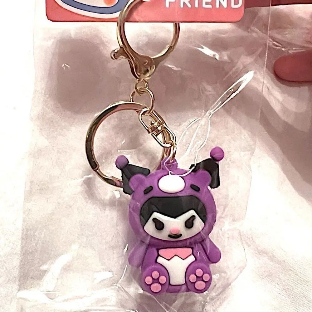 🤯5/$25🤯 Sanrio Purple Kuromi Keychain Bag Charm